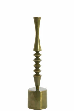 Light en Living Kandelaar Ø10x45 cm MISTRY glanzend groen goud
