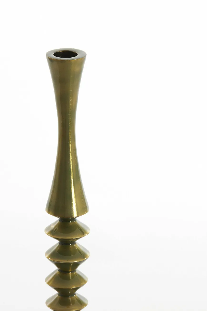 Light en Living Kandelaar Ø10x45 cm MISTRY glanzend groen goud