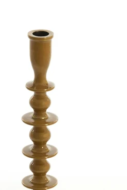 Light en Living Kandelaar Ø10x34,5 cm MERAKO glanzend okergeel goud