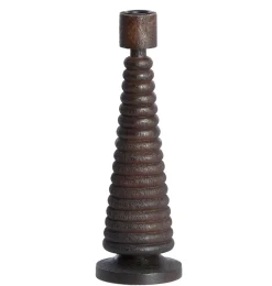 Light en Living Kandelaar Ø9x27.5 cm ALMOLA mango hout donker bruin