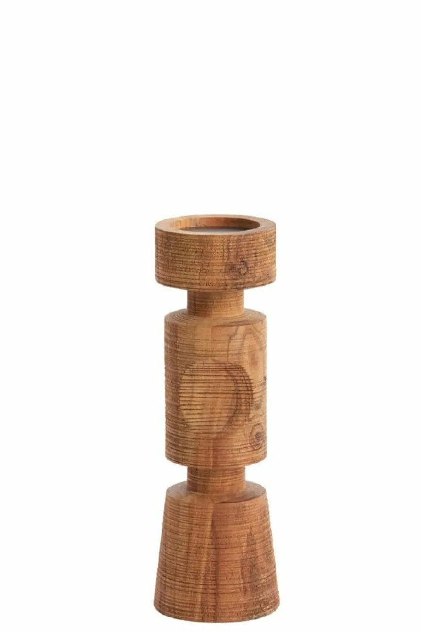 Light en Living Kandelaar EXUMAS hout bruin - 2 maten