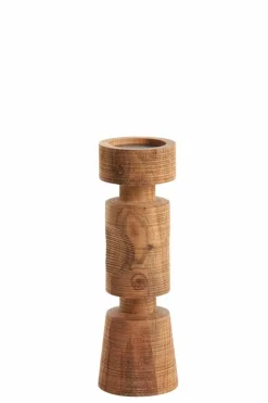 Light en Living Kandelaar EXUMAS hout bruin - 2 maten