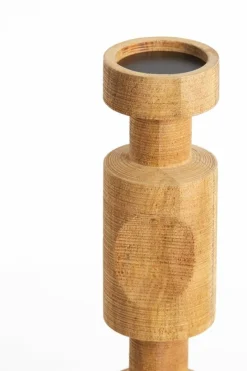 Light en Living Kandelaar EXUMAS hout bruin - 2 maten