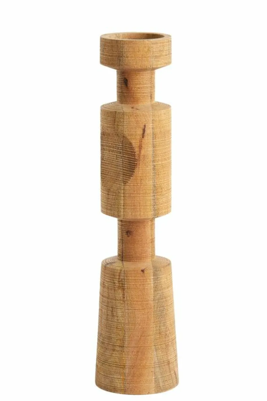 Light en Living Kandelaar EXUMAS hout bruin - 2 maten