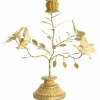 Light en Living Kandelaar 35,5x18x37,5 cm BUTTERFLY lichtroze+lichtgoud
