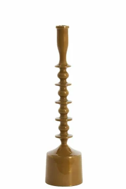 Light en Living Kandelaar Ø10x42,5 cm MERAKO glanzend okergeel goud