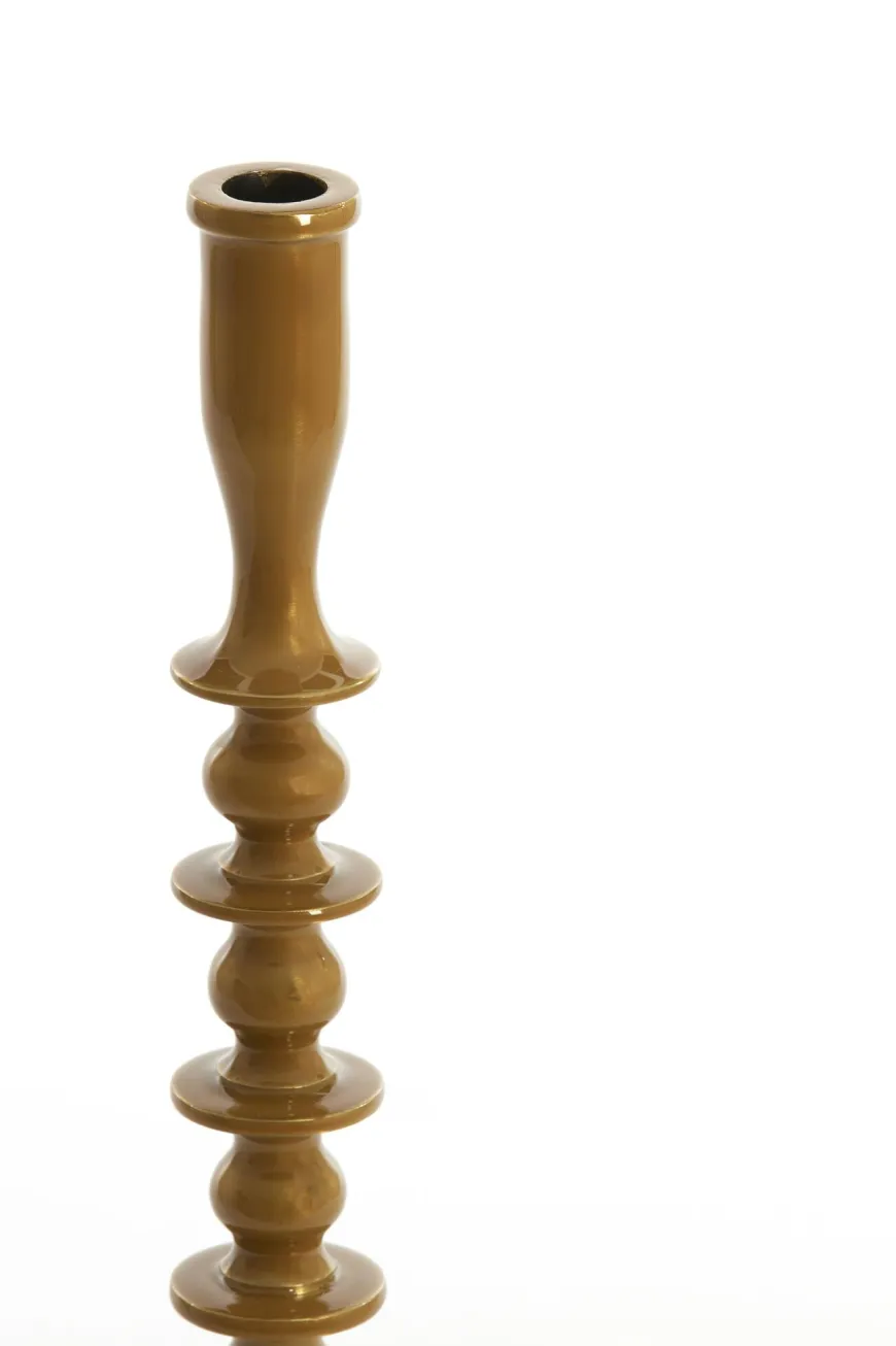Light en Living Kandelaar Ø10x42,5 cm MERAKO glanzend okergeel goud