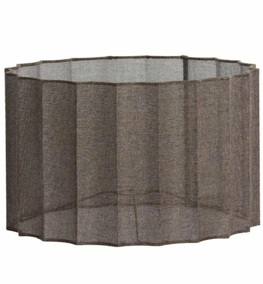 Light en Living Kap cilinder 40-40-25 cm DISLI linnen bruin