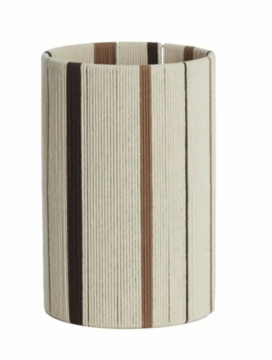 Light en Living Kap cilinder 20-20-30 cm MEDAN crème+bruin+donker bruin