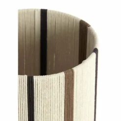Light en Living Kap cilinder 20-20-30 cm MEDAN crème+bruin+donker bruin