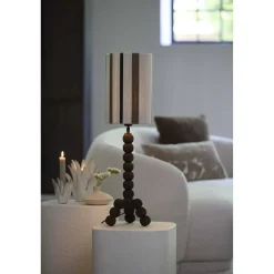 Light en Living Kap cilinder 20-20-30 cm MEDAN crème+bruin+donker bruin