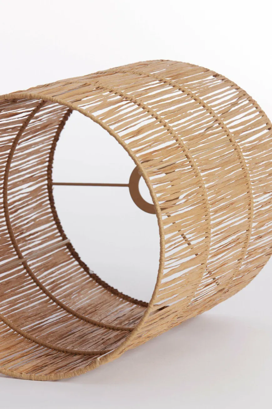 Light en Living Kap cilinder 40-40-50 cm LANZANO raffia naturel