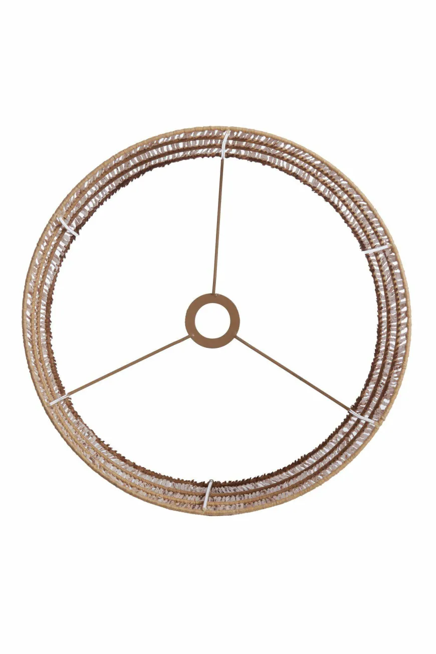 Light en Living Kap cilinder 40-40-50 cm LANZANO raffia naturel