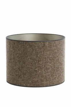 Light en Living Kap cilinder SAVERNA donker bruin - diverse afmetingen