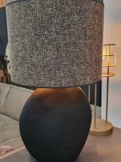 Light en Living Kap cilinder SAVERNA donker bruin - diverse afmetingen