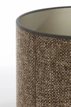 Light en Living Kap cilinder SAVERNA donker bruin - diverse afmetingen