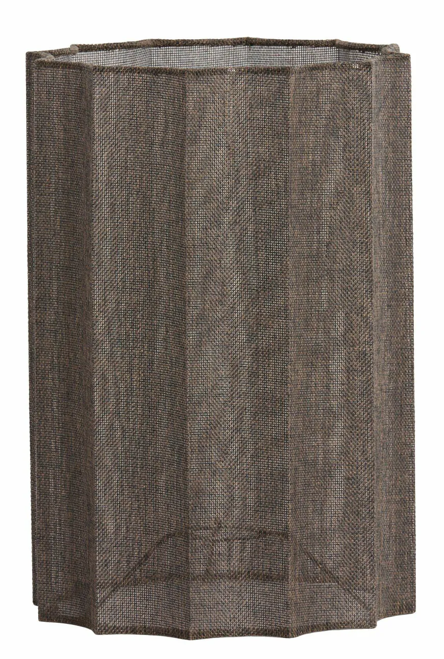 Light en Living Kap cilinder 24-24-35 cm DISLI linnen bruin