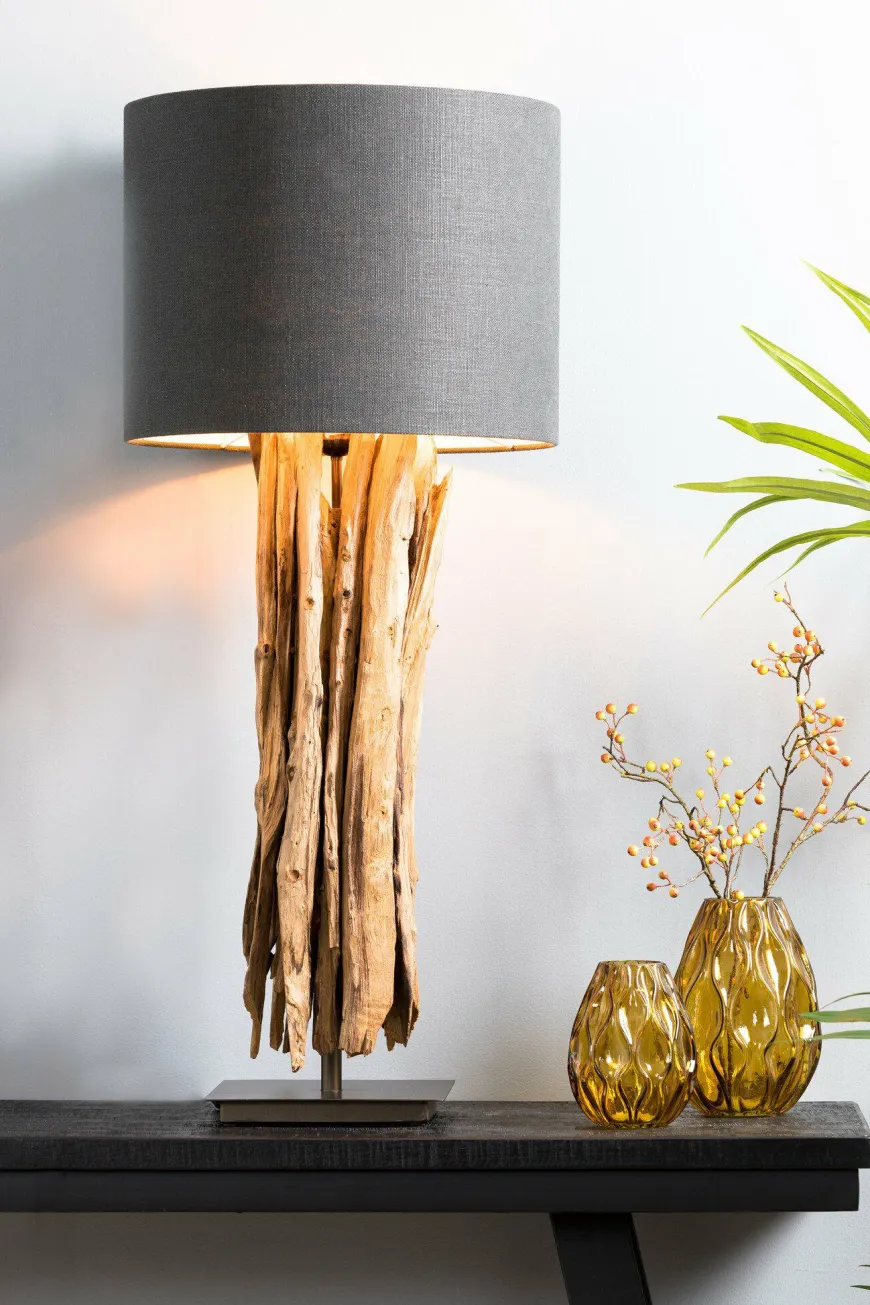Light en Living Kap cilinder 40-40-30 cm LIVIGNO antraciet