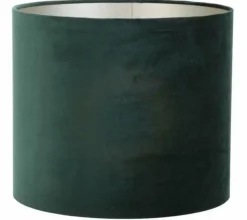 Light en Living Kap cilinder VELOURS dutch green - Diverse maten