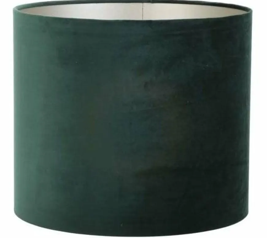 Light en Living Kap cilinder VELOURS dutch green - Diverse maten