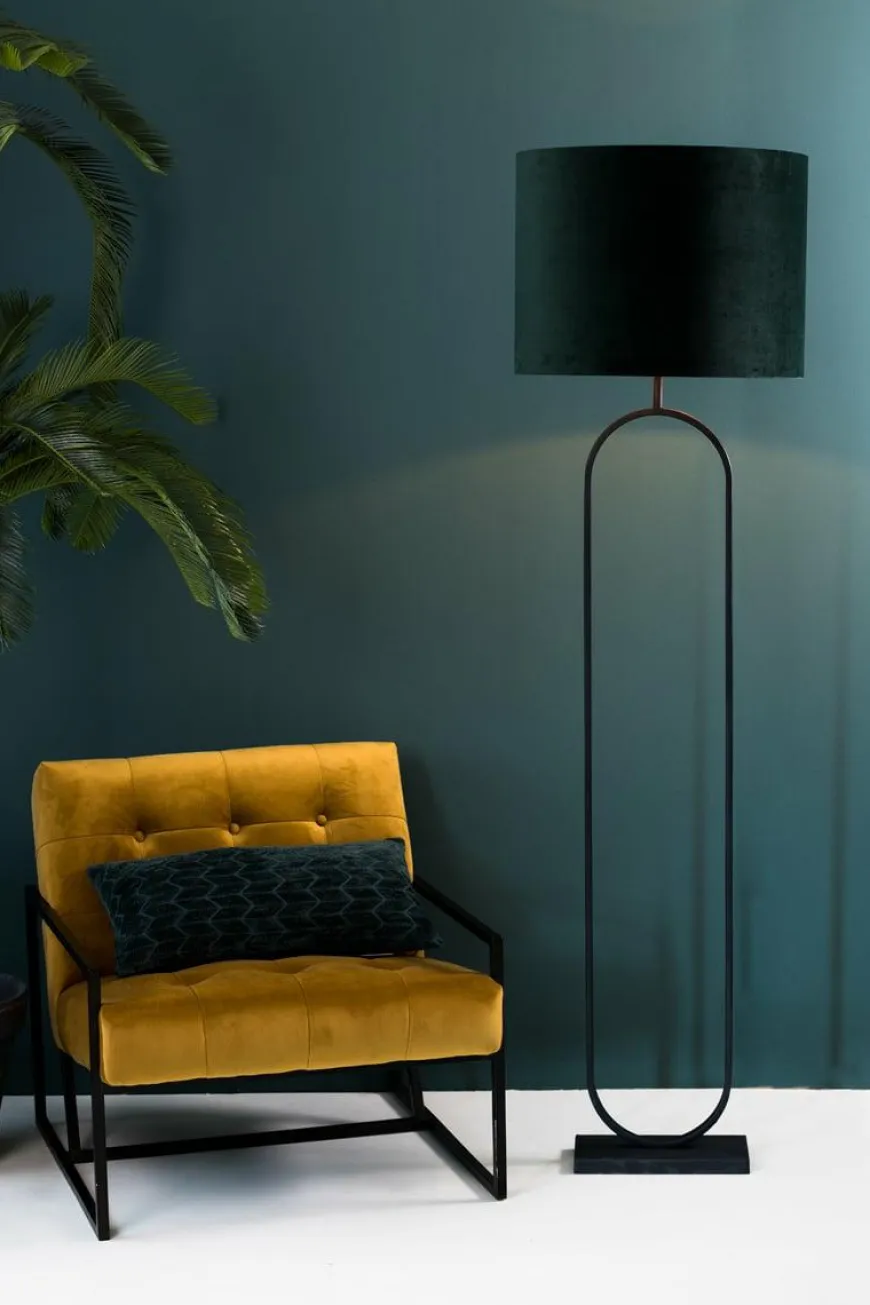 Light en Living Kap cilinder VELOURS dutch green - Diverse maten