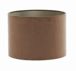 Light en Living Kap cilinder 40x40x30 cm VELOURS chocolade bruin