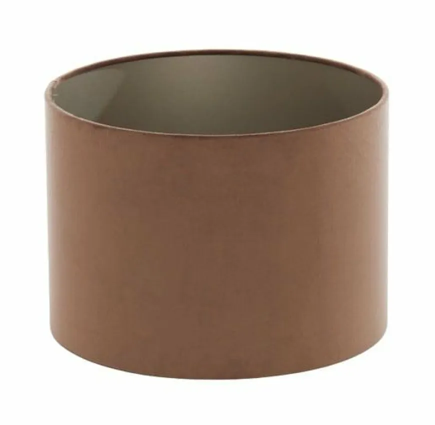 Light en Living Kap cilinder 40x40x30 cm VELOURS chocolade bruin