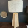 Light en Living Kap ovaal recht smal hoog 38-17,5-28 cm RIF zand