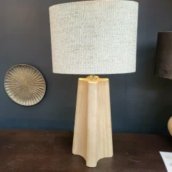 Light en Living Kap ovaal recht smal hoog 38-17,5-28 cm RIF zand