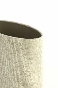 Light en Living Kap ovaal recht smal hoog 38-17,5-28 cm RIF zand