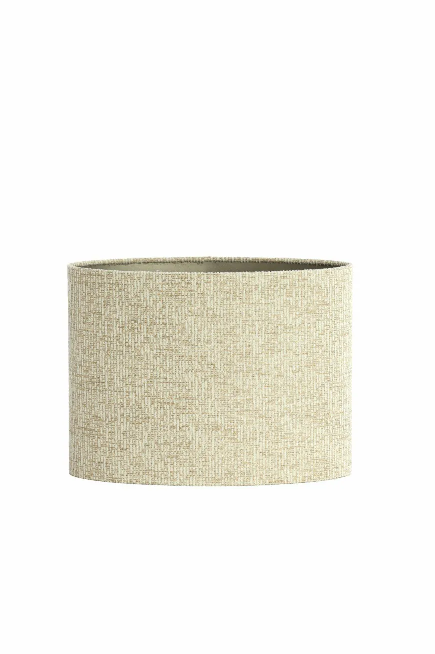 Light en Living Kap ovaal recht smal hoog 38-17,5-28 cm RIF zand