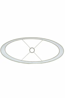 Light en Living Kap ovaal recht smal 58-24-32 cm SENDAI zand