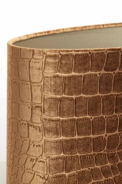 Light en Living Kap ovaal recht smal 45-21-22 cm PRAYA bruin