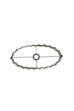 Light en Living Kap ovaal recht smal 45-21-22 cm DISLI linnen bruin
