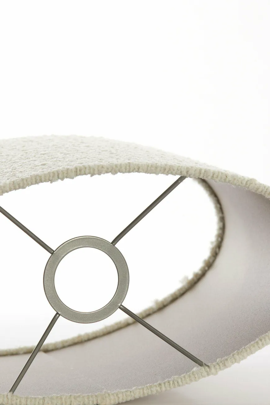 Light en Living Kap ovaal recht smal 30-15-25 cm BOLERO wit