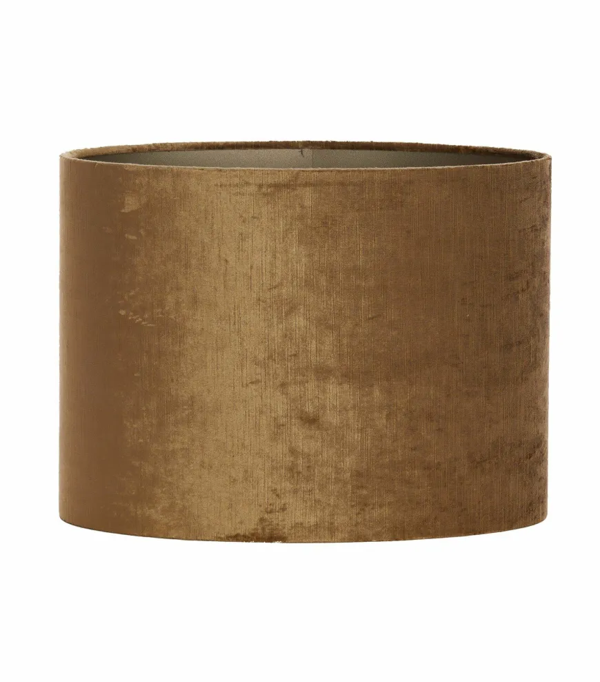 Light en Living Kap ovaal recht smal 38-17,5-19 cm GEMSTONE brons