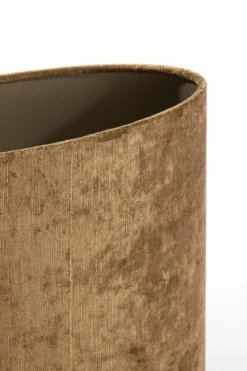 Light en Living Kap ovaal recht smal 38-17,5-19 cm GEMSTONE brons