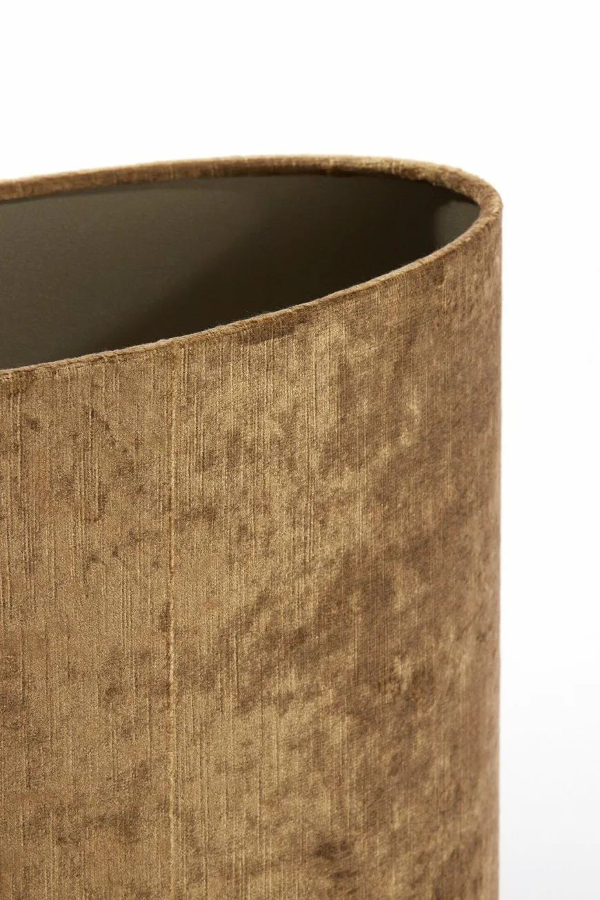 Light en Living Kap ovaal recht smal 38-17,5-19 cm GEMSTONE brons
