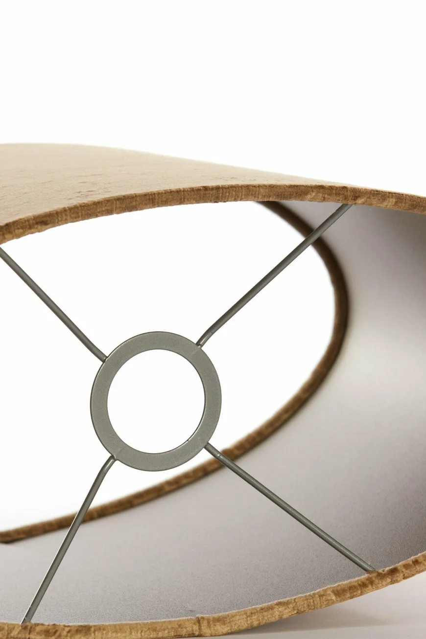 Light en Living Kap ovaal recht smal 38-17,5-19 cm GEMSTONE brons