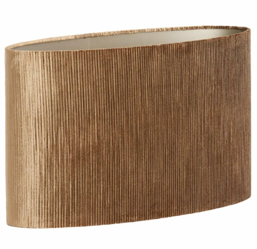 Light en Living Kap ovaal recht smal 45-21-32 cm FLAIR koper
