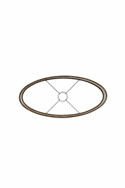 Light en Living Kap ovaal recht smal 45-21-32 cm FLAIR koper