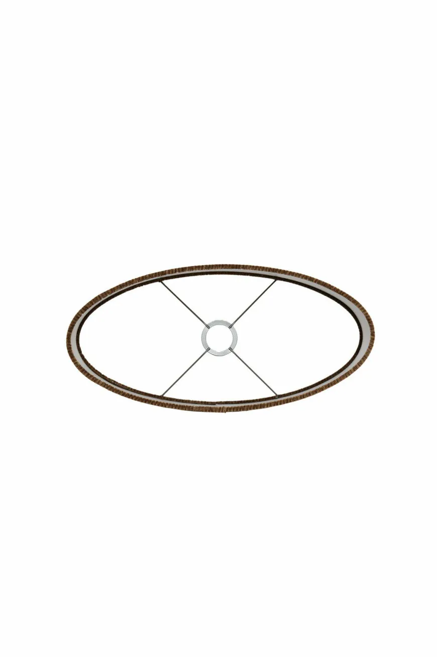 Light en Living Kap ovaal recht smal 45-21-32 cm FLAIR koper