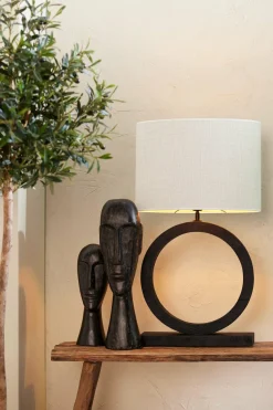Light en Living Kap ovaal recht smal 45-21-32 cm SAVERNA eiwit