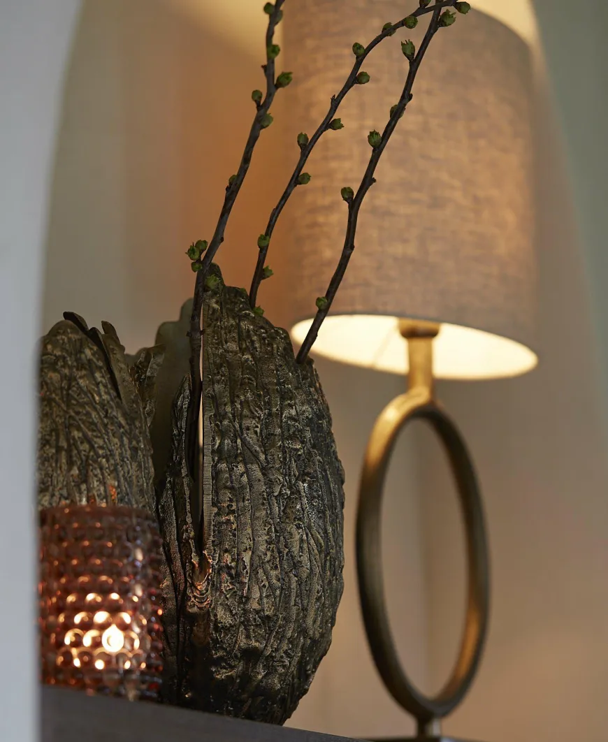 Light en Living Kap ovaal recht smal 58-24-32 cm LIVIGNO naturel