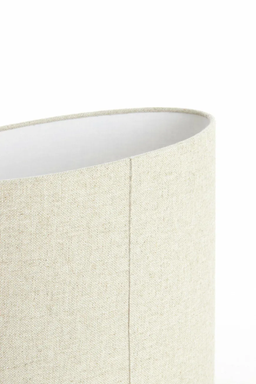 Light en Living Kap ovaal recht smal 58-24-32 cm LIVIGNO naturel