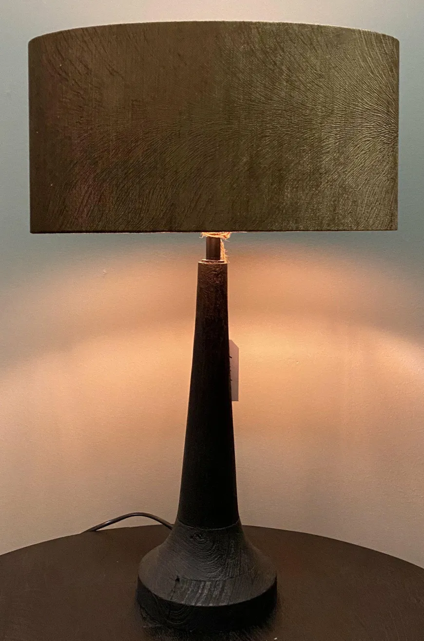 Light en Living Kap ovaal recht smal 38-17,5-19 cm LUBIS bruin