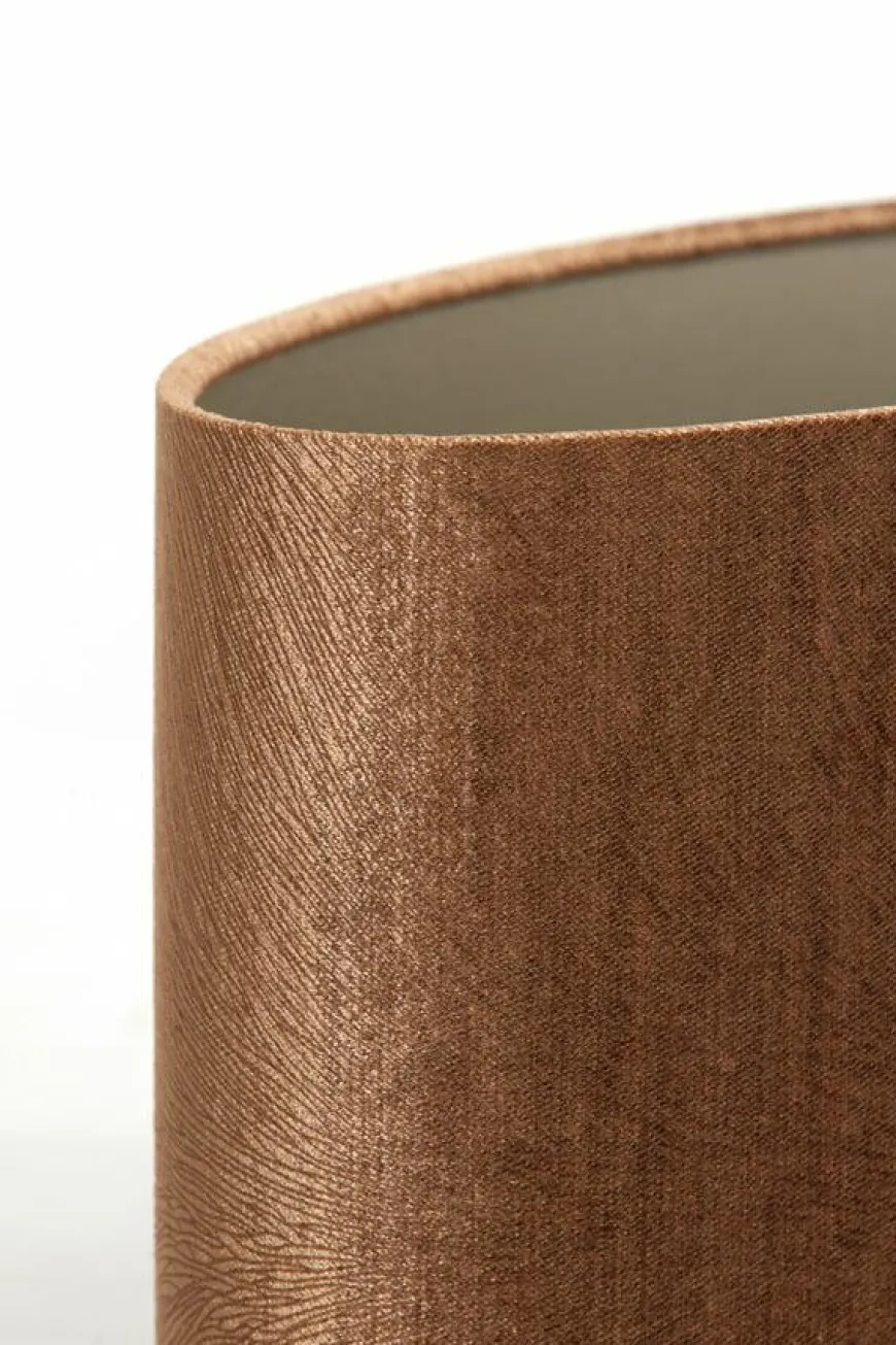 Light en Living Kap ovaal recht smal 38-17,5-19 cm LUBIS bruin