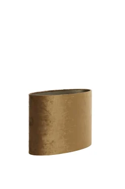 Light en Living Kap ovaal recht smal 45-21-32 cm GEMSTONE brons