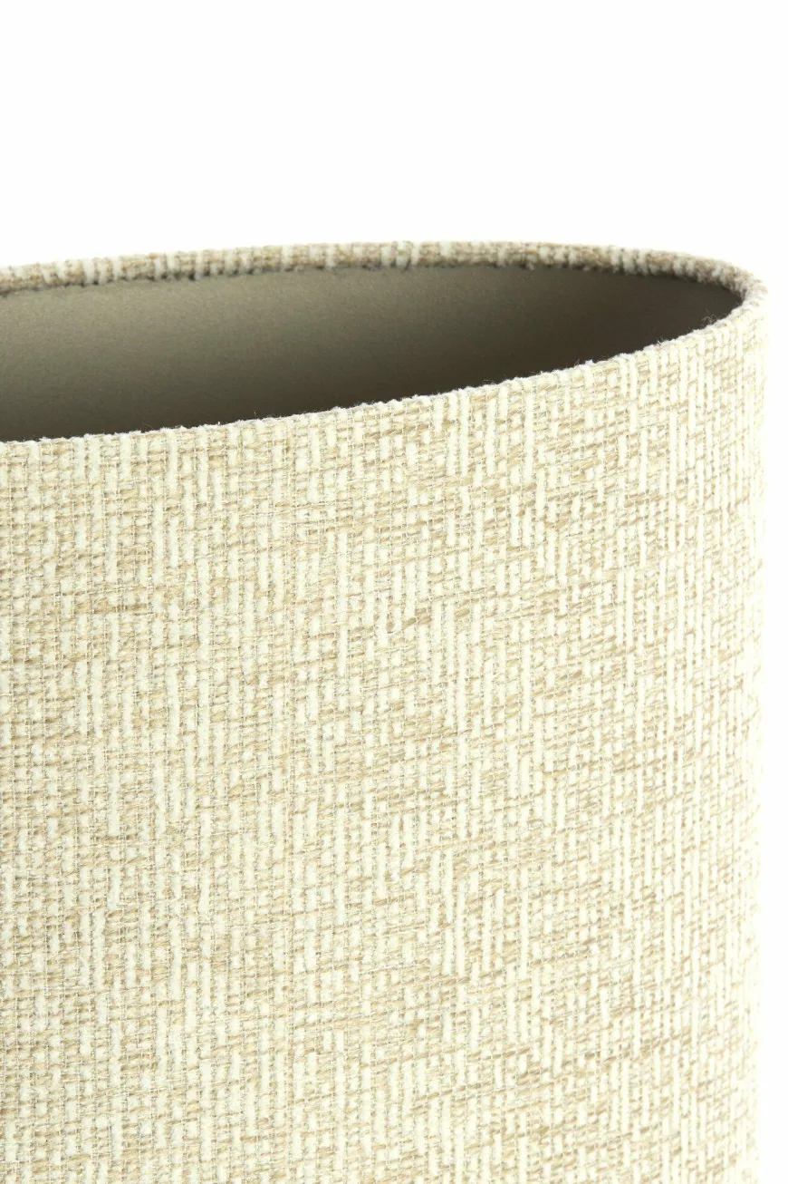 Light en Living Kap ovaal recht smal hoog 30-15-25 cm RIF zand
