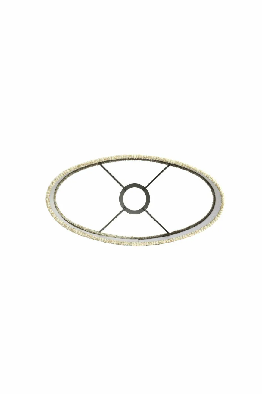Light en Living Kap ovaal recht smal hoog 30-15-25 cm RIF zand